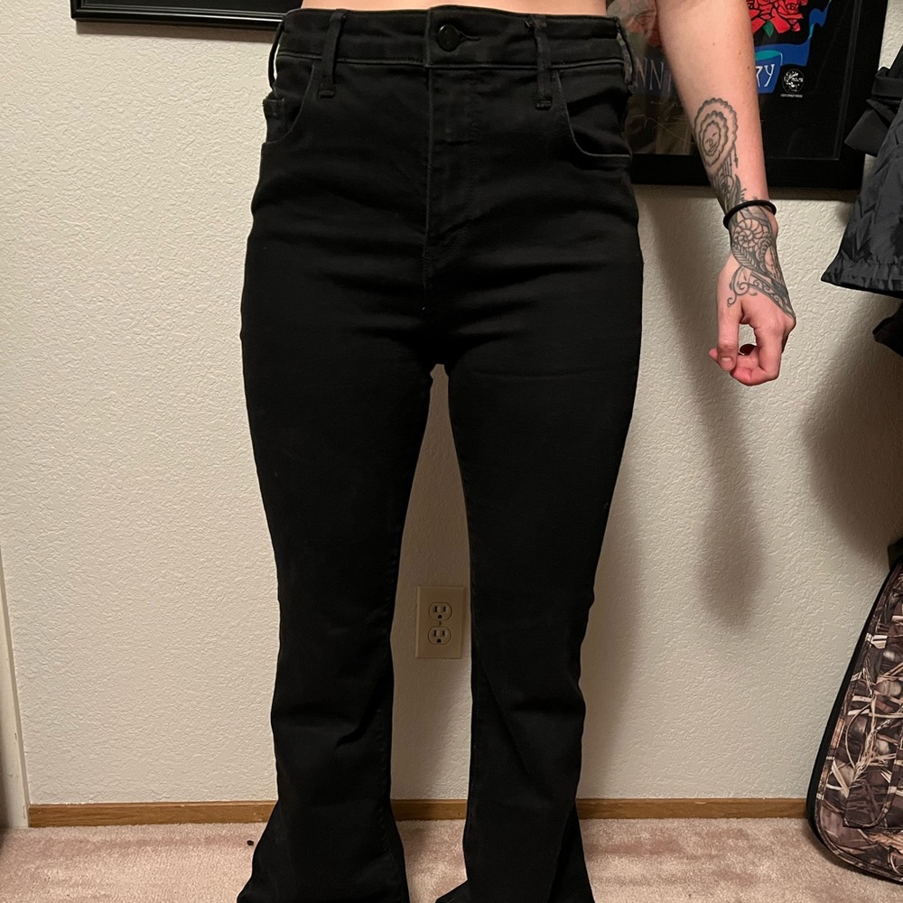 Anthropologie Pilcro Superscript high rise flare jeans